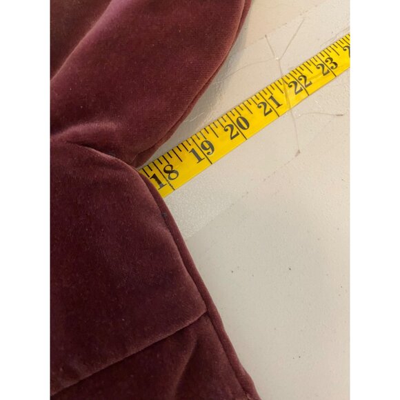 Vintage Lord & Taylor Burgundy Velvet Skirt Suit Set Small - Picture 10 of 16